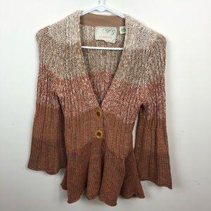 Anthropologie | Sparrow Brown Rust Cardigan